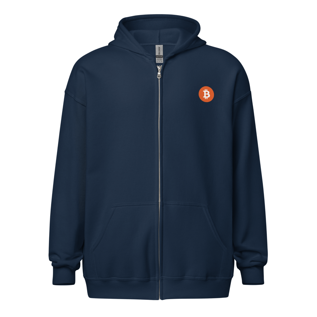 Sweat à capuche Bitcoin navy